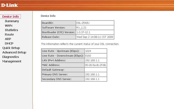 D Link Dsl 2540u     -  5